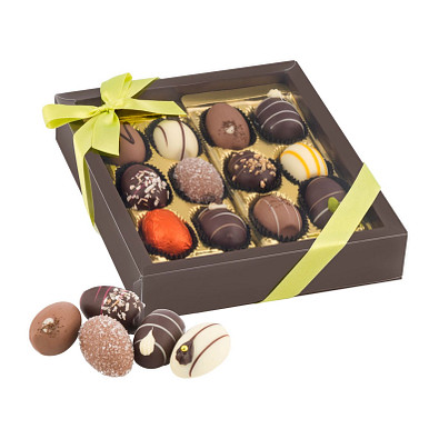 Oster-Präsent Pralineneier, 12 Confiserie-Eier, 240 g