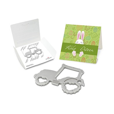ROMINOX® Key Tool Tractor/Traktor (18 Funktionen) im Motiv-Mäppchen Osterhase