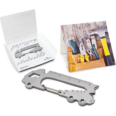 Geschenkartikel: ROMINOX® Key Tool Truck / LKW (22 Funktionen) im Motiv-Mäppchen Werkzeug, silber