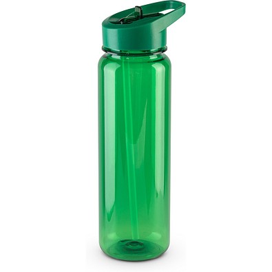 GILMORE. Sportflasche (750ml) aus recyceltem PET (100% rPET) mit glänzender transluzenter Oberfläche, Grün