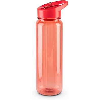 GILMORE. Sportflasche (750ml) aus recyceltem PET (100% rPET) mit glänzender transluzenter Oberfläche, Rot