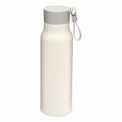Glas-Trinkflasche ECO DRINK mit Ummantelung,beige