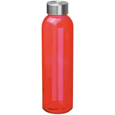 Glasflasche Indianapolis, 500 ml, rot