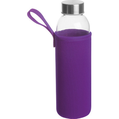 Trinkflasche Klagenfurt mit Sleeve, 500 ml, violett