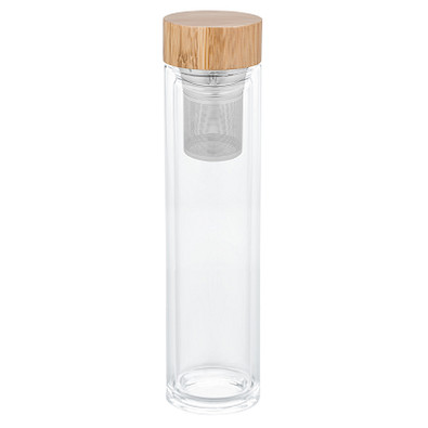 reflects® Glasflasche mit Teesieb Sledge, beige reflects® Glasflasche mit Teesieb Sledge, beige
