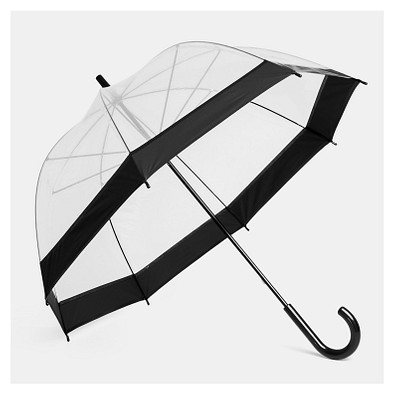 Glockenschirm HONEYMOON,schwarz, transparent