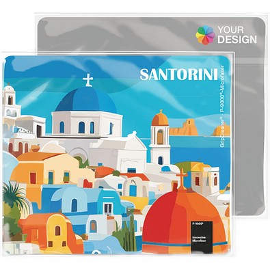 GripCleaner® 4in1 Mousepad 23x20 cm, weiss / individuell