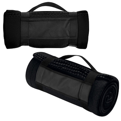 Picknick-Fleece-Decke Softy, schwarz