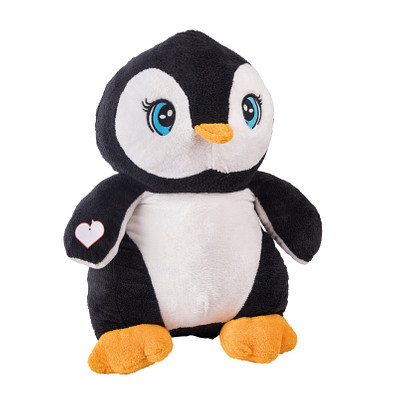 Großer Plüsch-Pinguin SKIPPER, schwarz, weiß