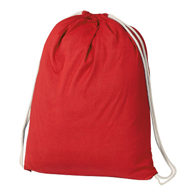 Gymbag aus Baumwolle , rot