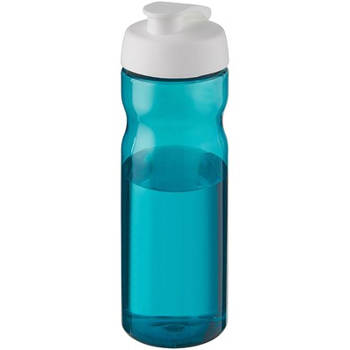 H2O Active® Base 650 ml Sportflasche mit Klappdeckel, aquablau/weiß