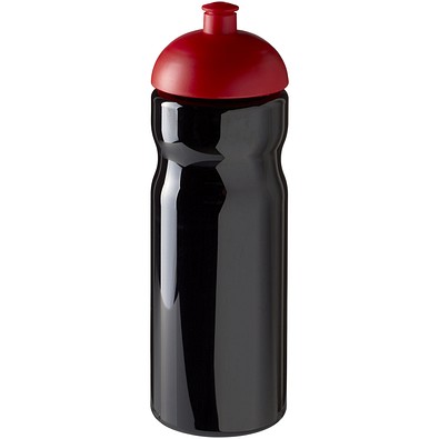 H2O Active® Base 650 ml Sportflasche mit Stülpdeckel, schwarz/rot