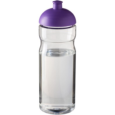 H2O Active® Base 650 ml Sportflasche mit Stülpdeckel, transparent/lila
