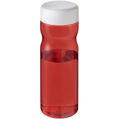 H2O Active® Base Tritan™ 650-ml-Sportflasche mit Drehdeckel, rot/weiß