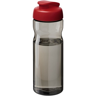 H2O Active® Base Tritan™ 650 ml Sportflasche mit Klappdeckel, kohle/rot