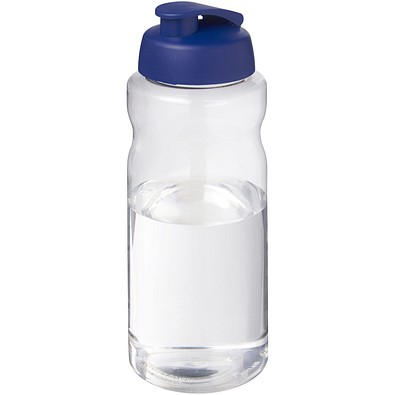 H2O Active® Big Base 1L Sportflasche mit Klappdeckel, blau
