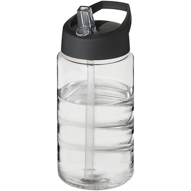 H2O Active® Bop 500 ml Sportflasche mit Ausgussdeckel, transparent/schwarz