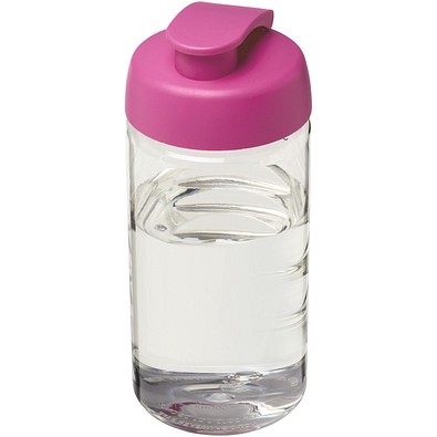 H2O Active® Bop 500 ml Sportflasche mit Klappdeckel, transparent/rosa
