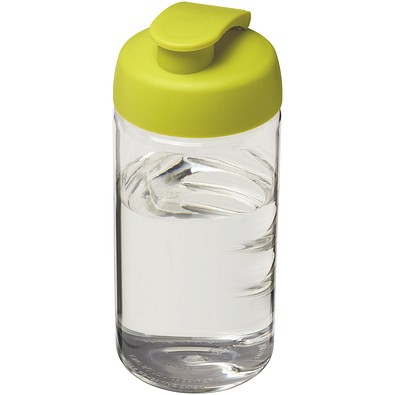 H2O Active® Bop 500 ml Sportflasche mit Klappdeckel, transparent/limone