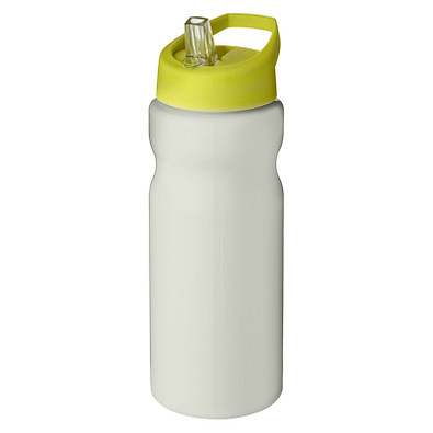 H2O Active® Eco Base 650 ml Sportflasche mit Ausgussdeckel, elfenbeinweiß/ limone