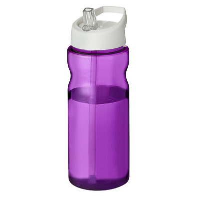 H2O Active® Eco Base 650 ml Sportflasche mit Ausgussdeckel, lila/ weiß