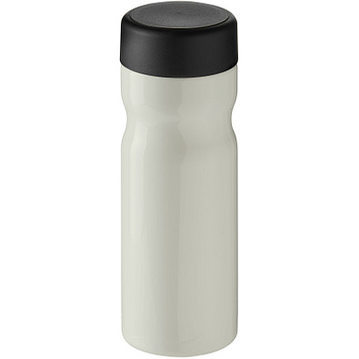 H2O Active® Eco Base 650 ml Sportflasche mit Drehdeckel, elfenbeinweiß/ schwarz