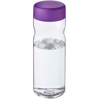 H2O Active® Eco Base 650 ml Sportflasche mit Drehdeckel, transparent/lila