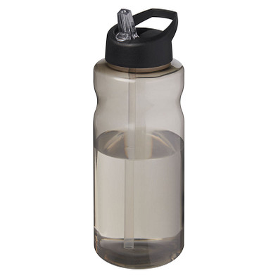 H2O Active® Eco Big Base 1L Sportflasche mit Ausgussdeckel, kohle