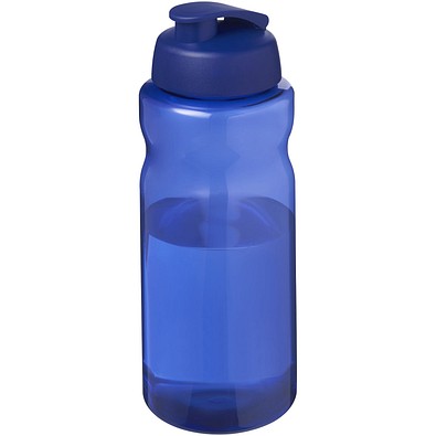 H2O Active® Eco Big Base 1L Sportflasche mit Klappdeckel, blau/blau