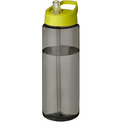 H2O Active® Eco Vibe 850 ml Sportflasche mit Ausgussdeckel, kohle, limone