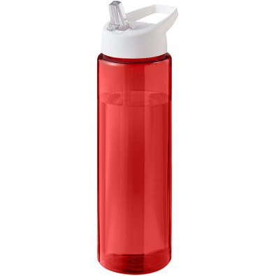 H2O Active® Eco Vibe 850 ml Sportflasche mit Ausgussdeckel, rot, weiß