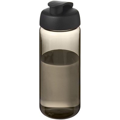 H2O Active® Octave Tritan™ 600-ml-Sportflasche mit Klappdeckel, kohle/schwarz