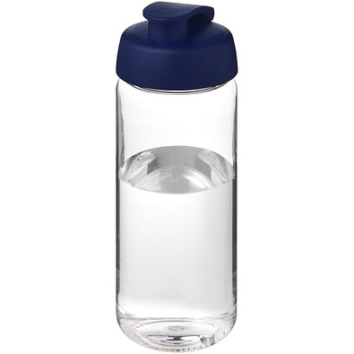 H2O Active® Octave Tritan™ 600-ml-Sportflasche mit Klappdeckel, transparentklar/blau