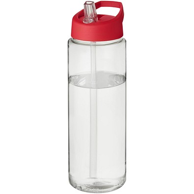 H2O Active® Vibe 850 ml Sportflasche mit Ausgussdeckel, transparent/rot