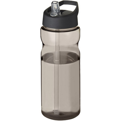 H2O Base Sportflasche mit Ausgussdeckel, 650 ml, charcoal,schwarz