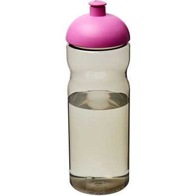 H2O Eco Sportflasche mit Stülpdeckel, 650 ml, kohle/magenta