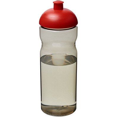 H2O Eco Sportflasche mit Stülpdeckel, 650 ml, kohle/rot