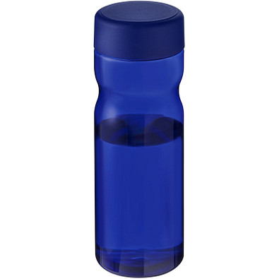 H2O Eco Base 650 ml Sportflasche mit Drehdeckel, blau/blau
