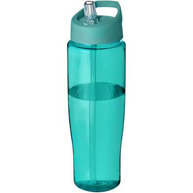 H2O Tempo Sportflasche mit Ausgussdeckel, 700 ml, aquablau