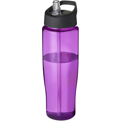H2O Tempo Sportflasche mit Ausgussdeckel, 700 ml, lila/schwarz