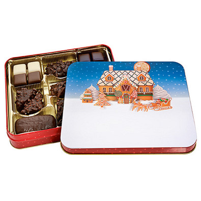 HAEBERLEIN-METZGER Präsentdose Lebkuchen-Gebäckmischung, Weihnachtshaus