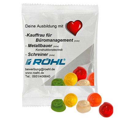 HARIBO Fruchtgummi 10g, @-Zeichen, Transparente Folie