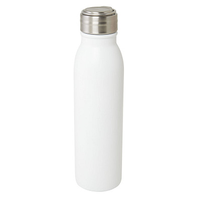 Harper 700 ml RCS-zertifizierte Sportflasche aus Edelstahl mit Metallschlaufe, weiss