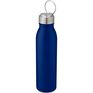 Harper 700 ml Sportflasche aus Edelstahl mit Metallschlaufe, mittelblau
