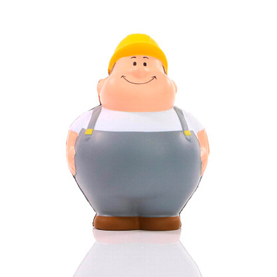 Herr Bert® Anti-Stress-Figuren Bauarbeiter Bert, grau