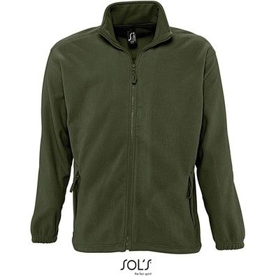 Herren Fleecejacke North, 3XL, Army