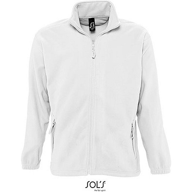 Herren Fleecejacke North, 3XL, White