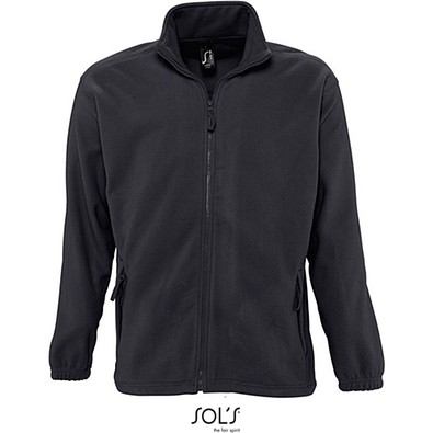 Herren Fleecejacke North, 5XL, Charcoal Grey (Solid)