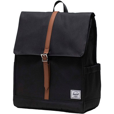 Herschel City Rucksack aus recyceltem Material 16 L, schwarz