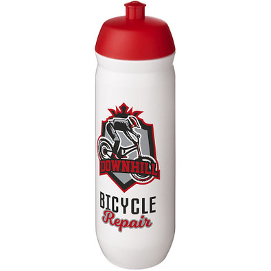 HydroFlex™ 750 ml Sportflasche, rot, weiß